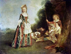 La danza, o Iris, 1719-20 da Jean Antoine Watteau